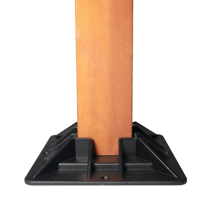 Mecadeck™ Ground Deck Block for 4"x 4" Posts Mecadeck