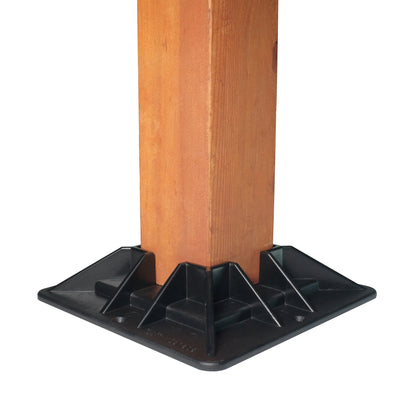 Mecadeck™ Ground Deck Block for 4"x 4" Posts Mecadeck