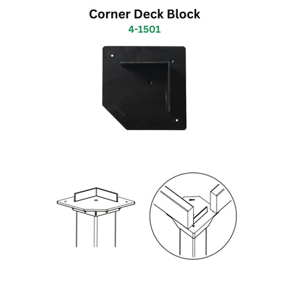 Mecadeck™  heavy duty deck block kit for decks up to 12' x 12' Mecadeck