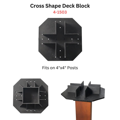 Mecadeck™ heavy duty deck block kit for decks up to 18' x 18' Mecadeck