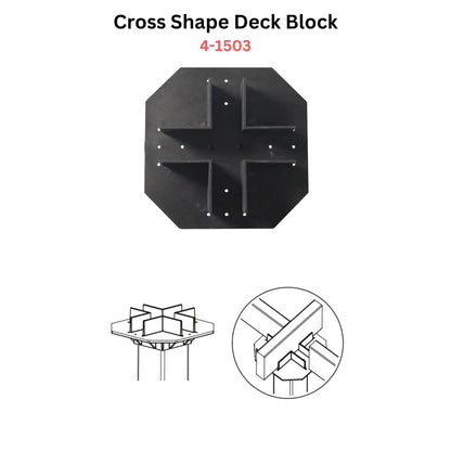 Mecadeck™ heavy duty deck block kit for decks up to 18' x 18' Mecadeck