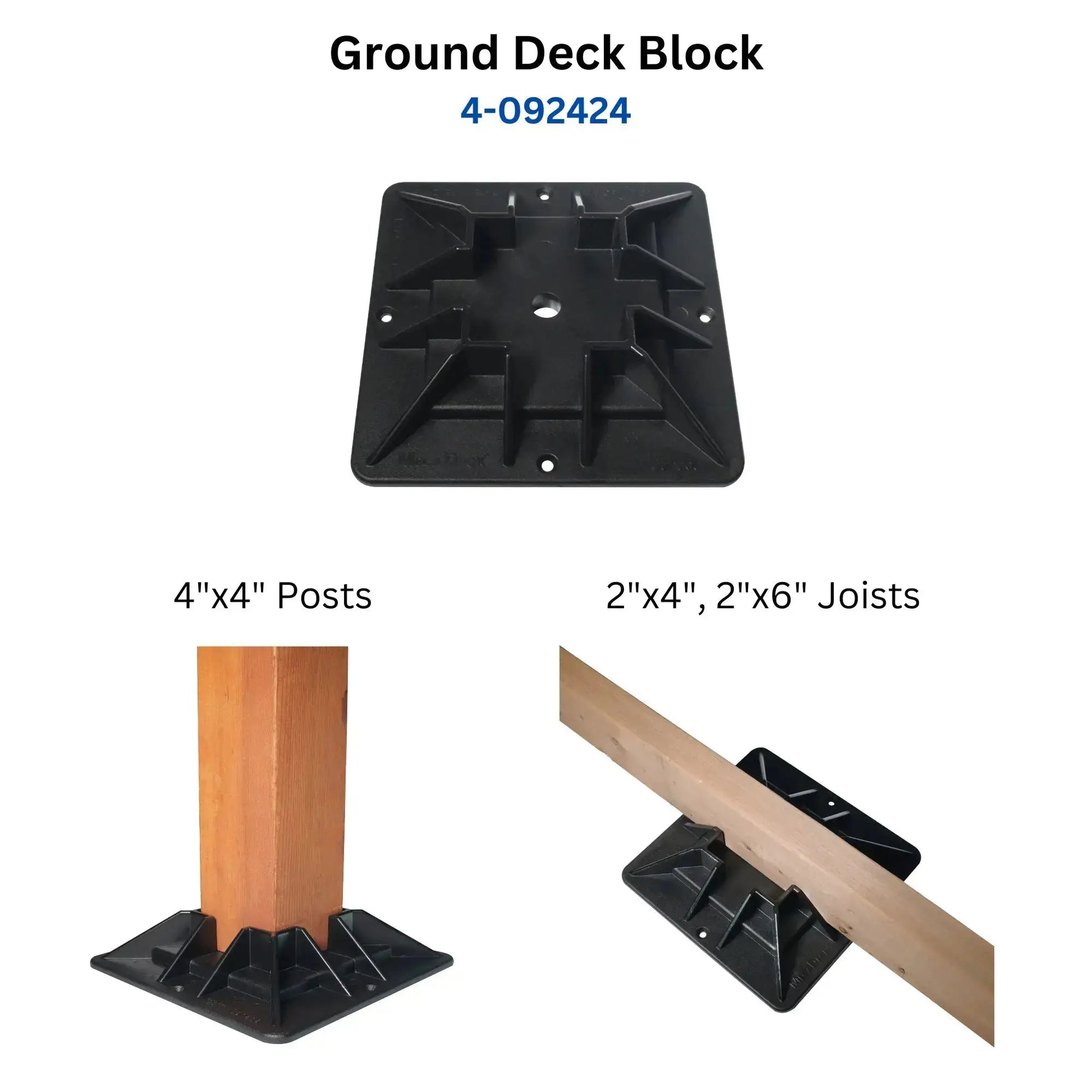 Mecadeck™  heavy duty deck block kit for decks up to 12' x 12' Mecadeck