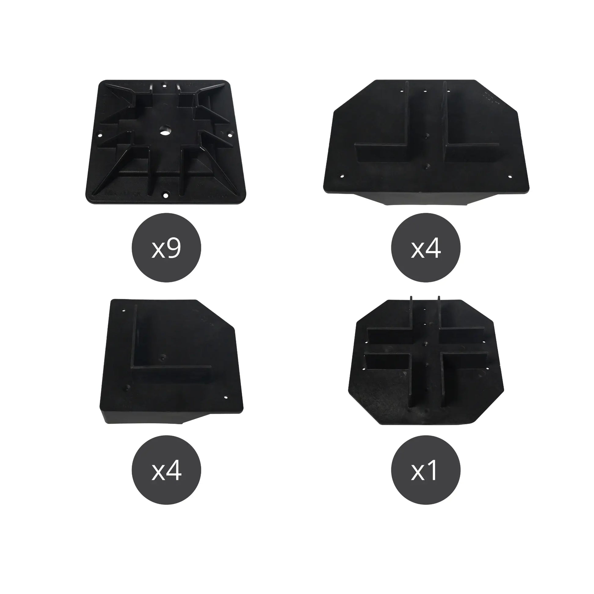 Mecadeck™ heavy duty deck block kit for decks up to 10' x 10' Mecadeck
