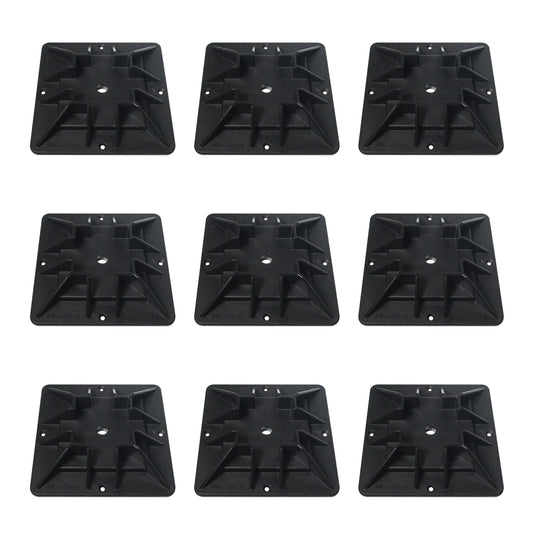 Mecadeck™ 9 Extra Wide Mecadeck Ground Deck Block Kit for 6x6 posts Mecadeck